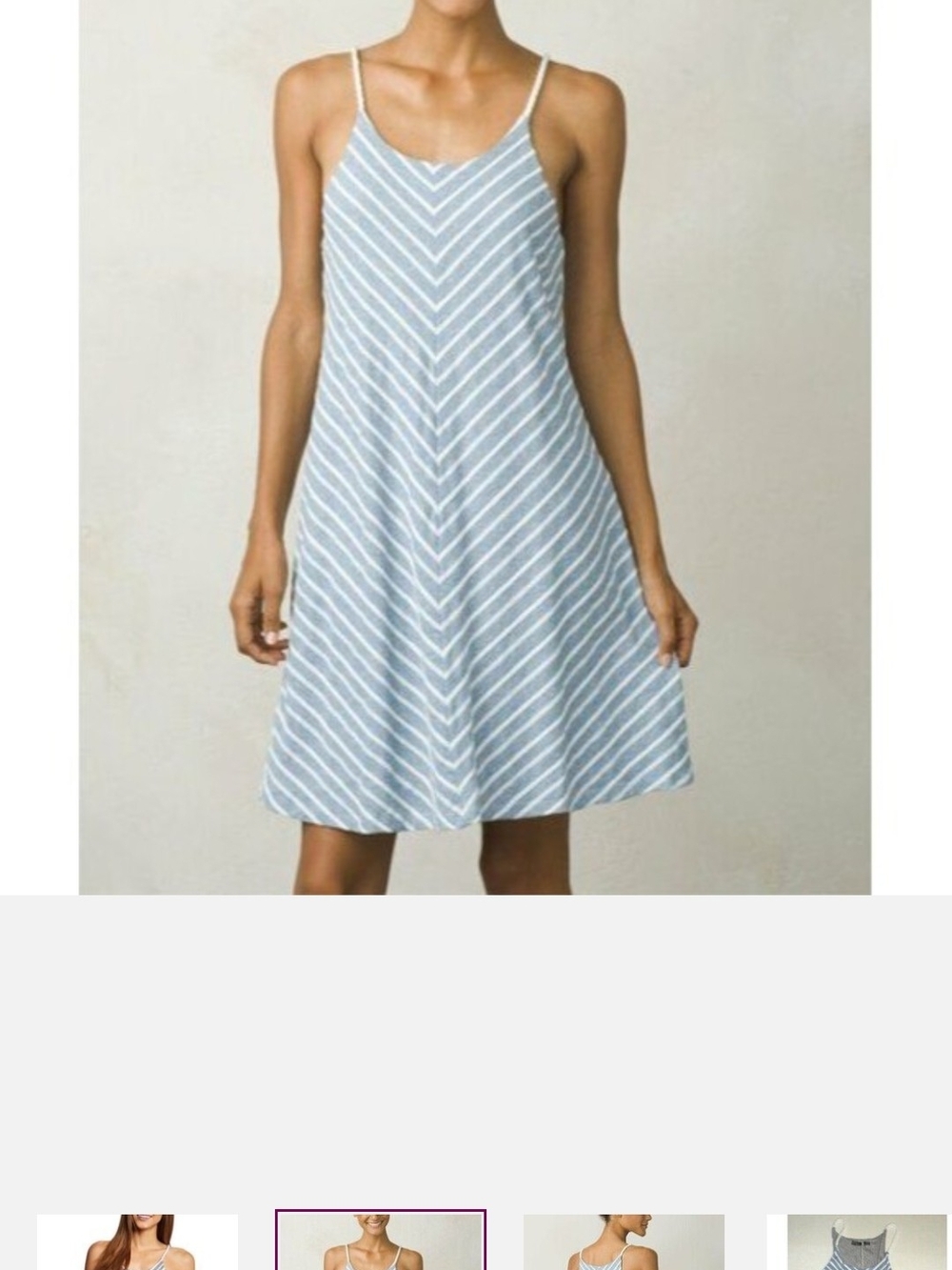 Prana Gray Casual Dress with Subtle Texture